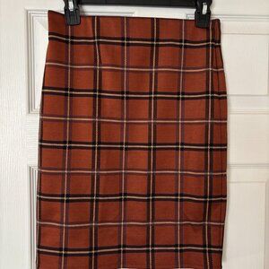 LOFT Outlet Women's Fall Plaid Skirt Size XS